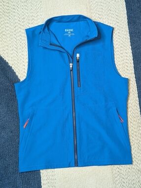 Rhone Men's Traverse Vest Cobalt Blue Technical Lightweight Performance S Small